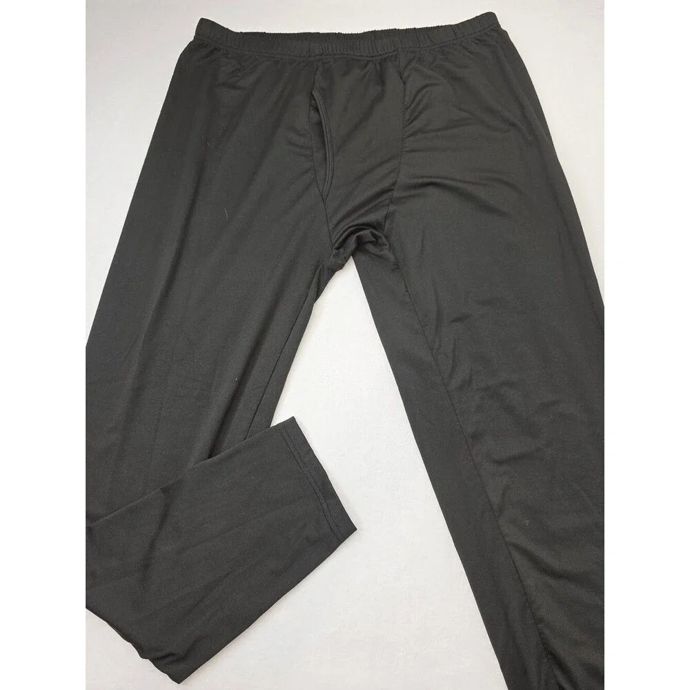 Thermajohn Men's Long Johns Thermal Underwear Set Size 3XL Black CS-3646